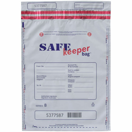 keeperbag 12x16 SAFE keeperbag™ Security Deposit Bag - White