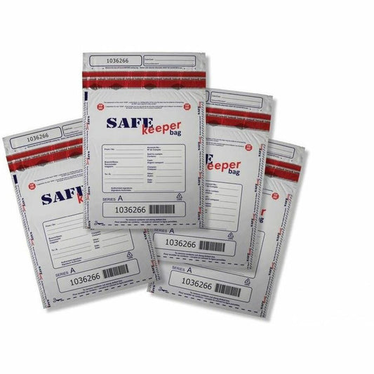 keeperbag 9x12 SAFE keeperbag Security Deposit Bag - White