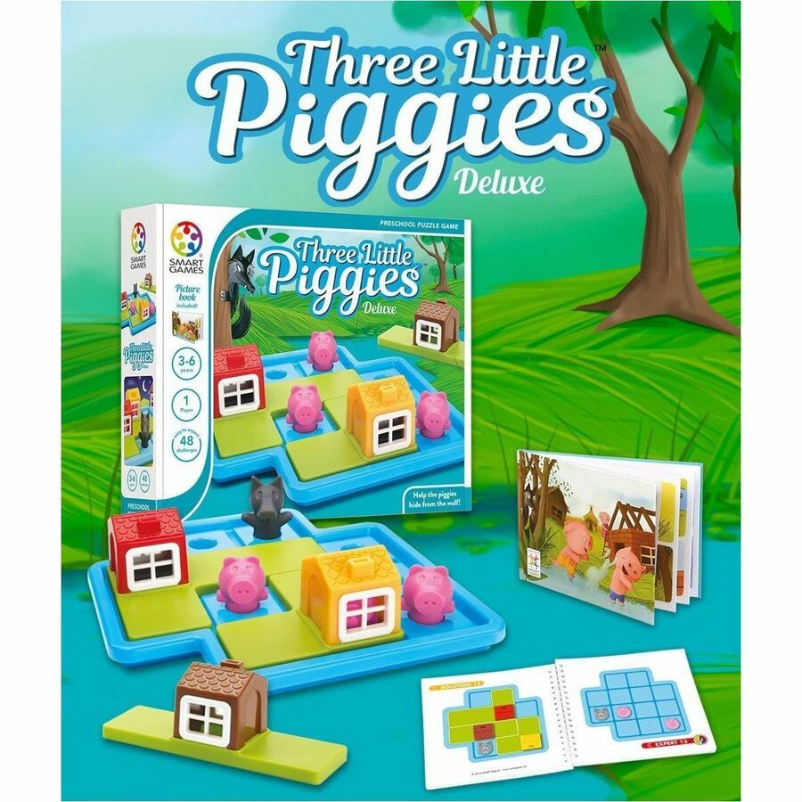 SmartGames Three Little Piggies Deluxe Game - 518853