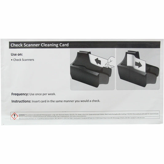Northern Specialty Supplies Check Scanner Cleaning Card