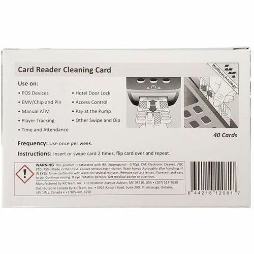 Northern Specialty Supplies Waffletechnology Cleaning Cards for Card Readers with 99.7% Isopropanol