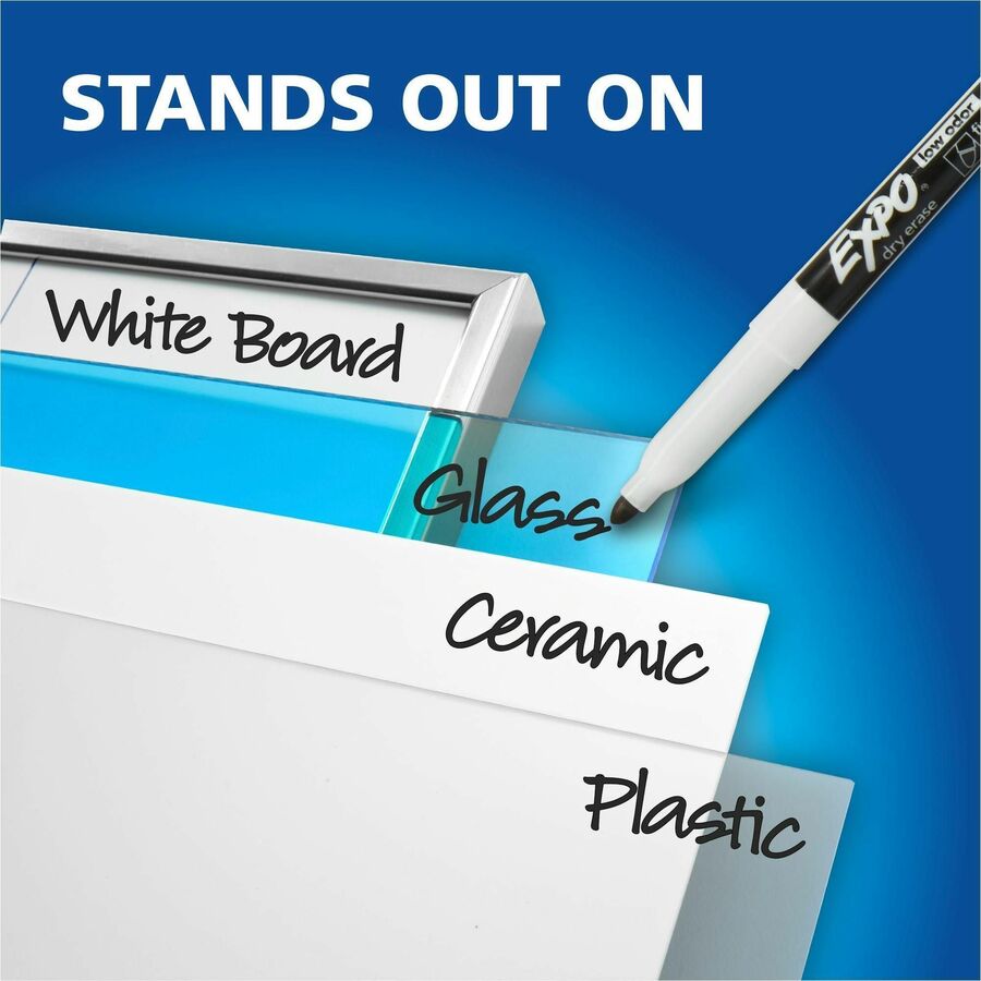 Expo Low Odor Dry Erase Markers, Fine Tip - 86661A