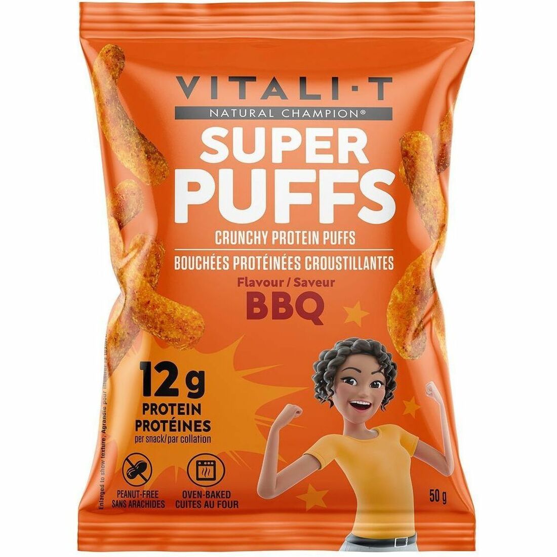 Super Puffs BBQ Protein Snacks - 24 x 50g Box
