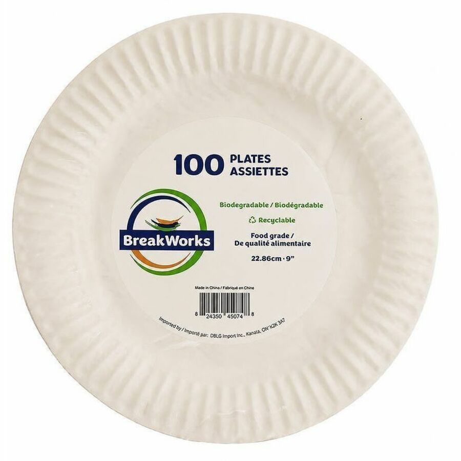 Breakworks Biodegradable Paper Plate