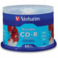 Verbatim CD-R 700MB 52X Silver Inkjet Printable - 50pk Spindle