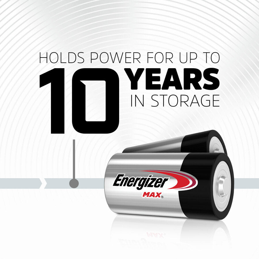 Energizer MAX Alkaline D Batteries, 2 Pack - E95BP-2