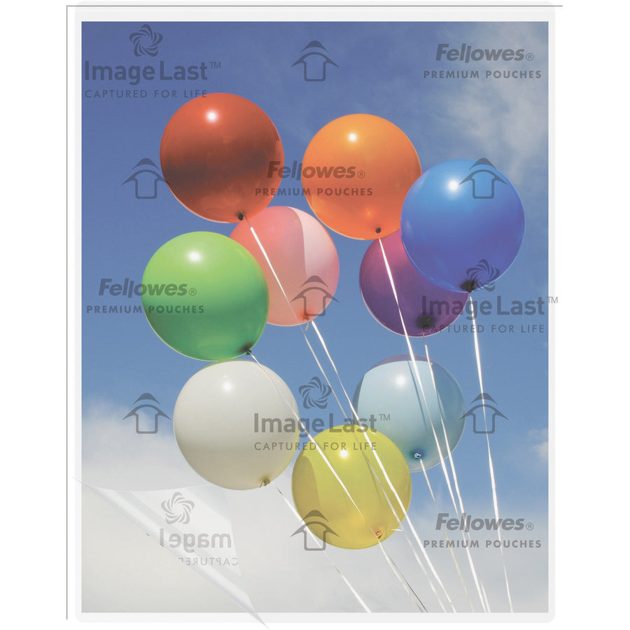 Fellowes Thermal Laminating Pouches - ImageLast&trade;, Jam Free, Letter, 3 mil, 25 pack - 5200501