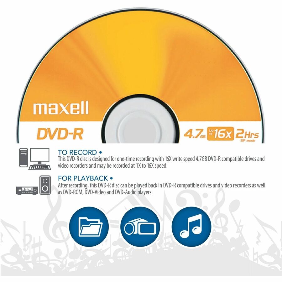 Maxell 16x DVD-R Media - 638004