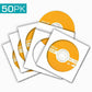 Maxell CD/DVD Paper Sleeves White 50 Pack - 190135