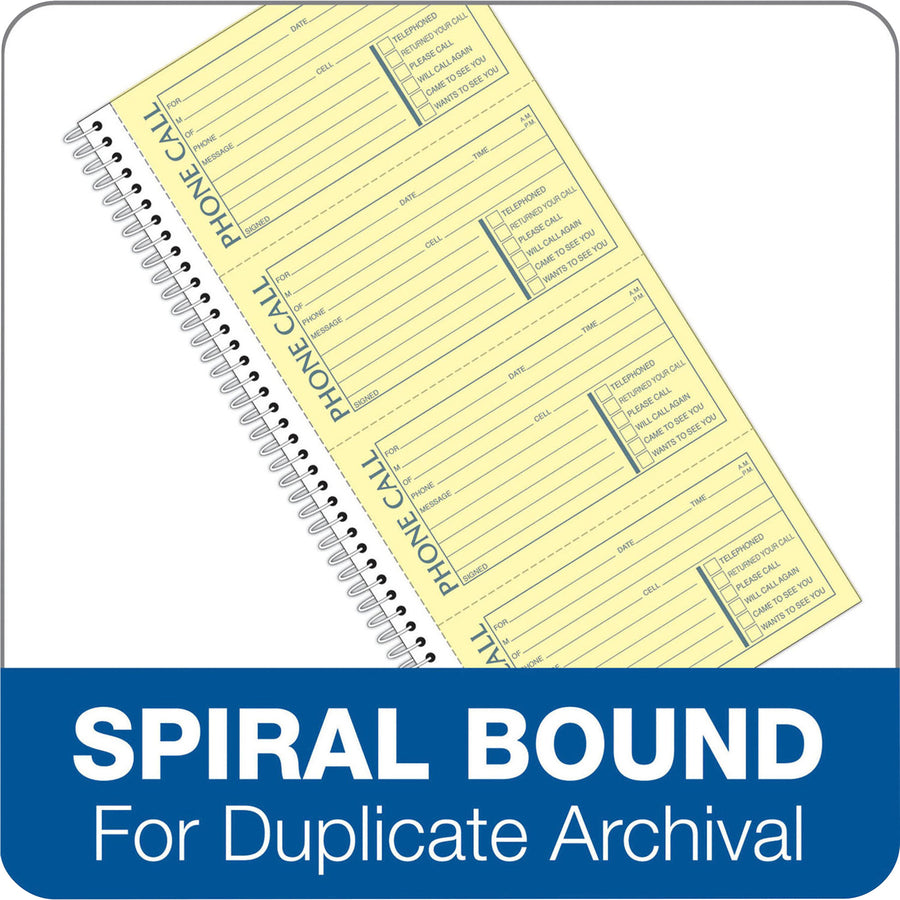 Adams Spiral Bound Phone Message Books - SC1154D