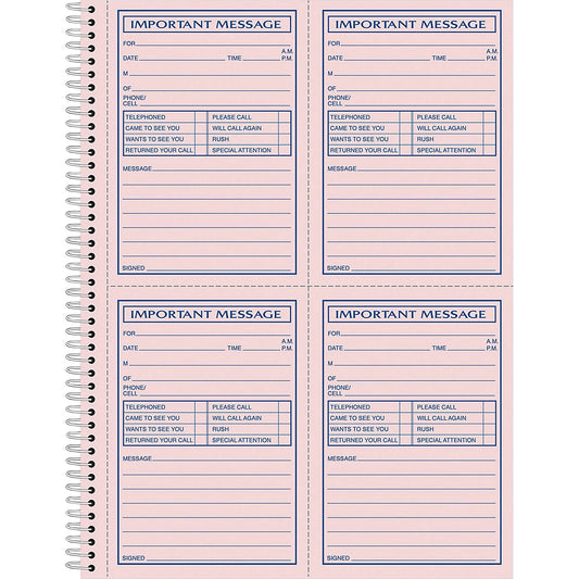 Adams Carbonless Important Message Pad