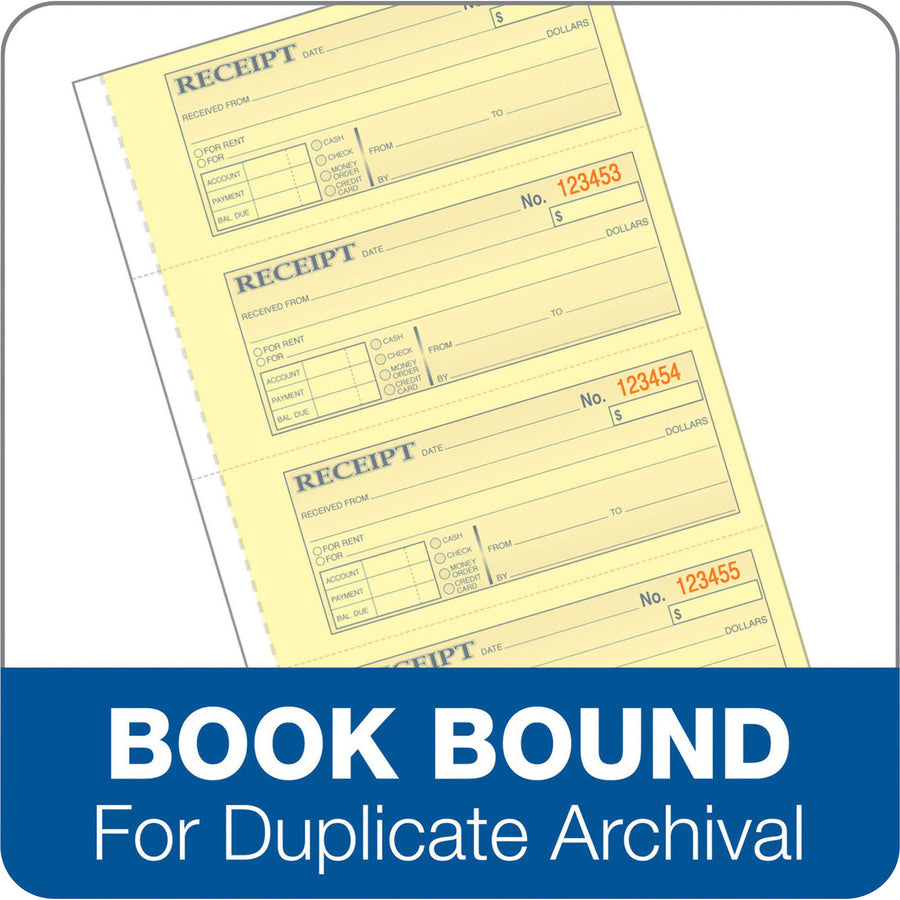 Adams Tapebound 3-part Money Receipt Book - TC1182