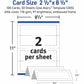 Avery&reg; Medium Tent Cardsfor Laser and Inkjet Printers, 2-1/2" x 8-1/2" - 5305