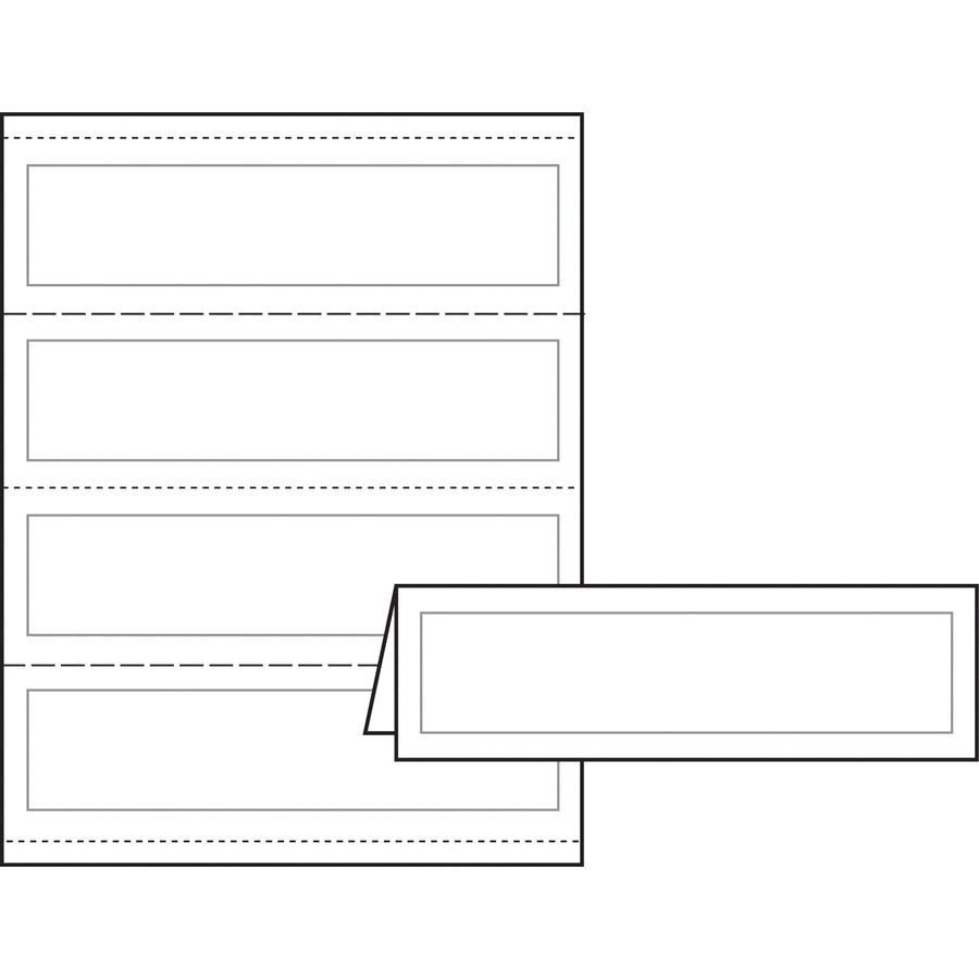 Avery&reg; Medium Tent Cardsfor Laser and Inkjet Printers, 2-1/2" x 8-1/2" - 5305