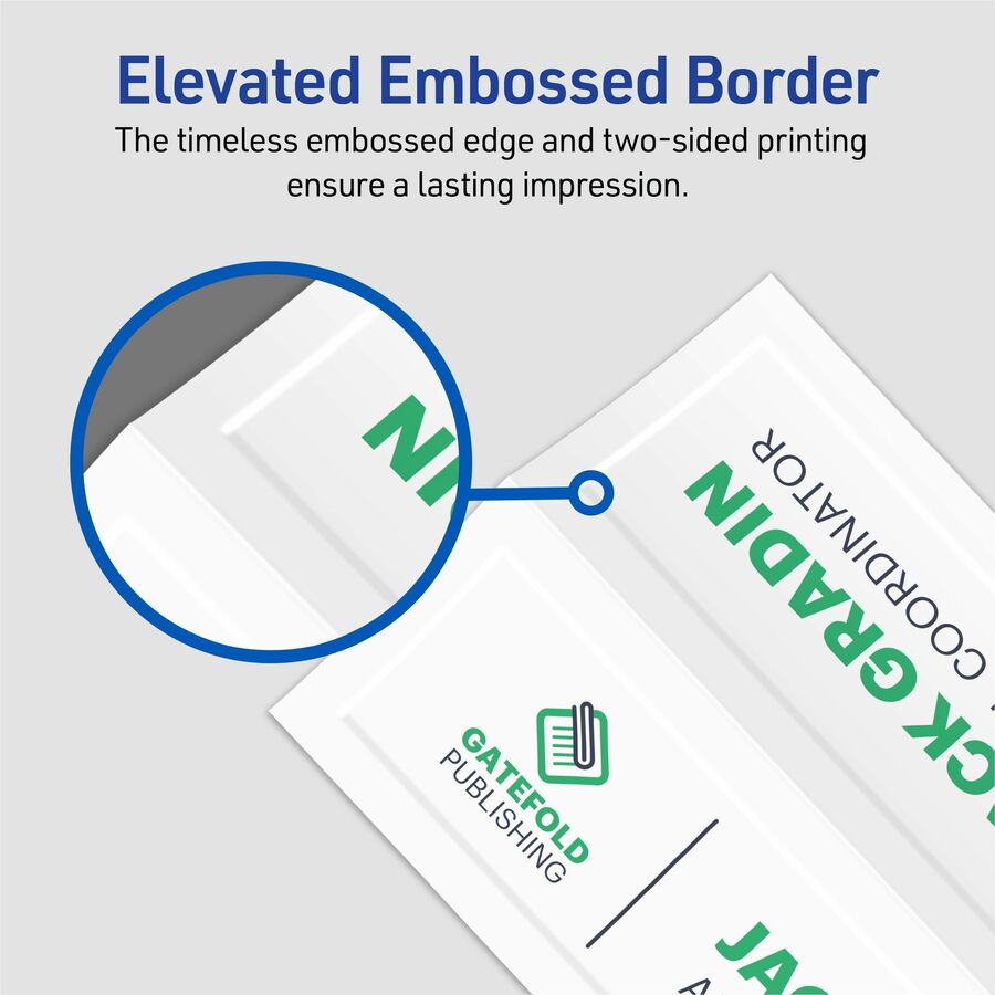 Avery&reg; Large Tent Cardsfor Laser and Inkjet Printers, 3-1/2" x 11" - 5309