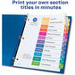Avery&reg; Ready Index&reg; Table of Contents Dividers for Laser and Inkjet Printers, Jan-Dec - RI213M