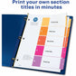 Avery&reg; Ready Index&reg; Table of Content Dividersfor Laser and Inkjet Printers, 5 tabs, 6 sets - 11187