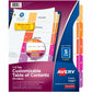 Avery&reg; Ready Index&reg; Table of Content Dividersfor Laser and Inkjet Printers, 5 tabs, 6 sets
