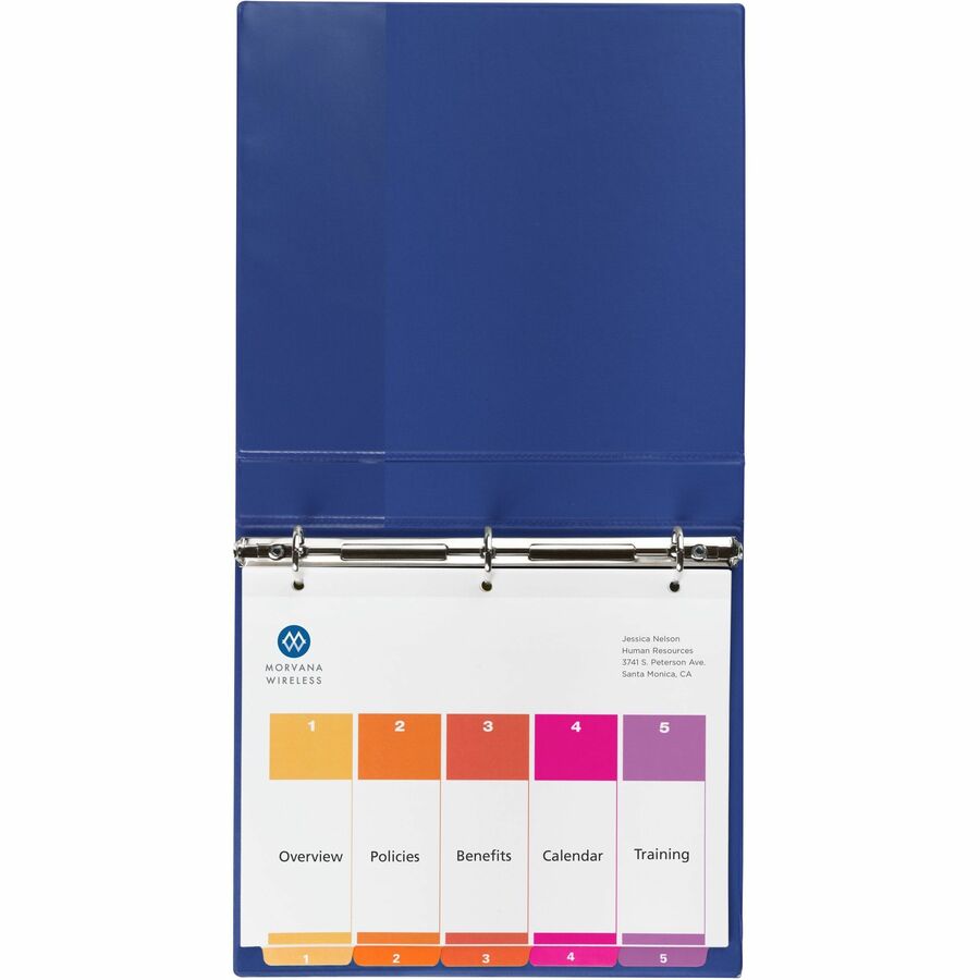 Avery&reg; Ready Index&reg; Table of Content Dividersfor Laser and Inkjet Printers, 5 tabs, 6 sets - 11187