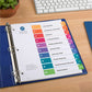 Avery&reg; Ready Index&reg; Table of Content Dividersfor Laser and Inkjet Printers, 10 tabs, 6 sets - 11188