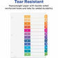 Avery&reg; Ready Index&reg; Table of Content Dividers for Laser and Inkjet Printers, 12 tabs, 6 sets - 11196