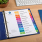 Avery&reg; Ready Index&reg; Table of Content Dividers for Laser and Inkjet Printers, 12 tabs, 6 sets - 11196