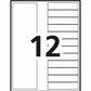 Avery Ready Index&reg; Table of Content Dividers 12 Tabs, for Laser and Inkjet Printers - 11196