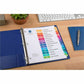 Avery&reg; Ready Index&reg; Table of Content Dividers for Laser and Inkjet Printers, 15 tabs, 6 sets - 11197