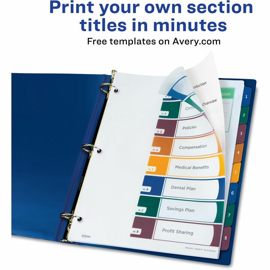 Avery&reg; Ready Index Customizable TOC Binder Dividers - 11817