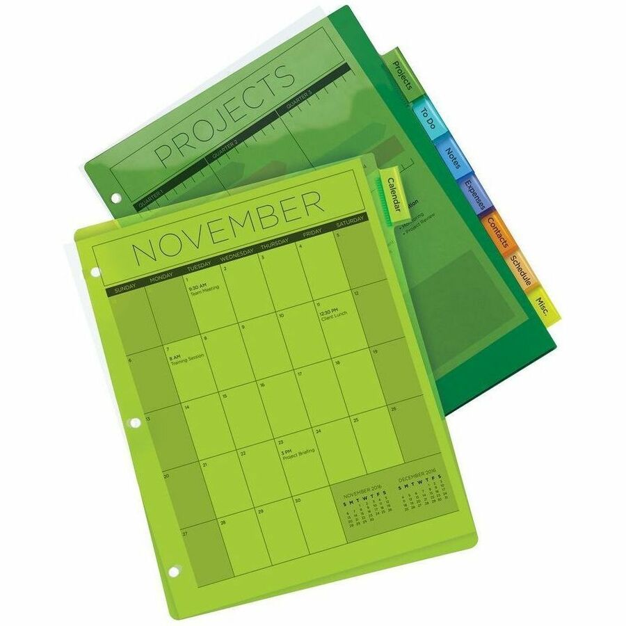 Avery Big Tab™ Insertable Plastic Dividers for Laser and Inkjet Printers, 9-1/4" x 11-1/8" - 11901