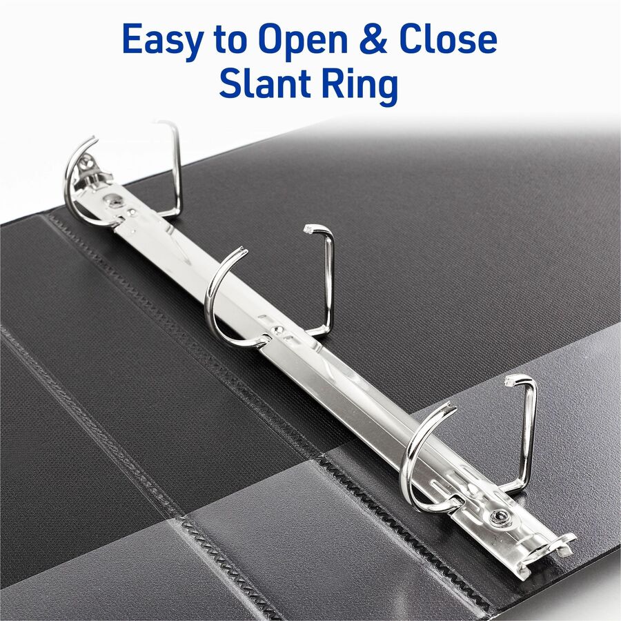Avery&reg; Durable View Binder1-1/2" , Slant D Rings, White - 17022