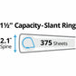 Avery&reg; Durable View Binder1-1/2" , Slant D Rings, White - 17022