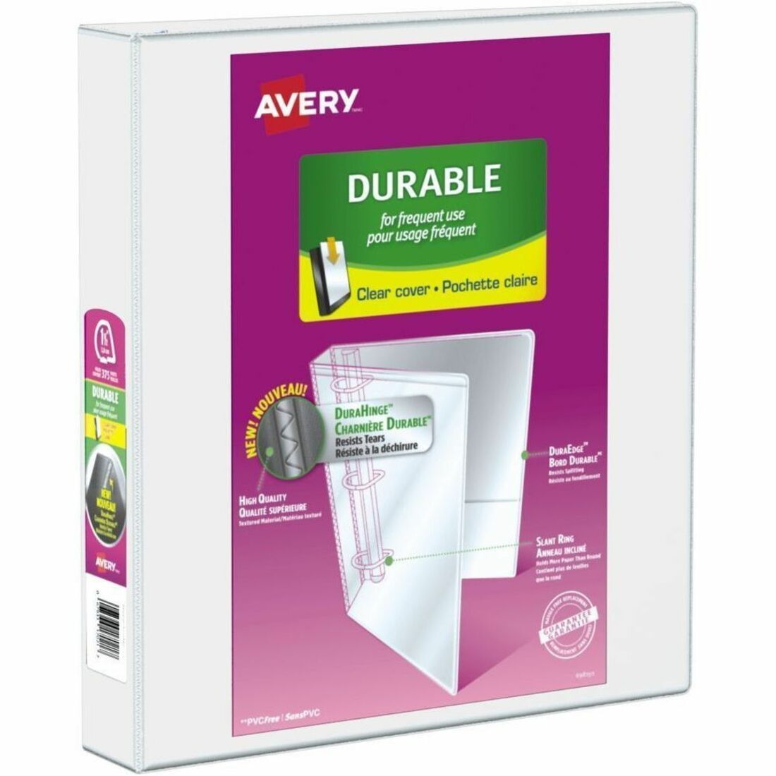 Avery Durable View Binder 1-1/2" , Slant D Rings