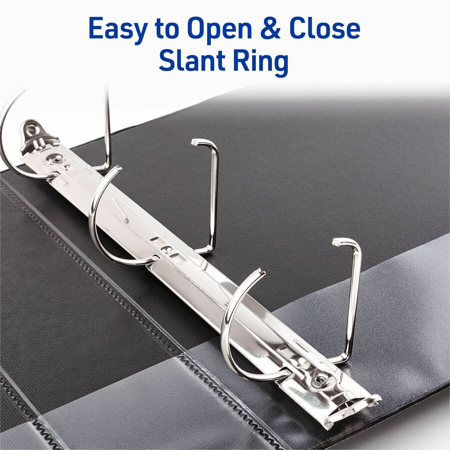 Avery&reg; Durable View Binder 3" , Slant D Rings, Black - 17041