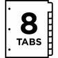 Avery&reg; Big Tab&trade; Write & Erase Dividers8 tabs - 23078