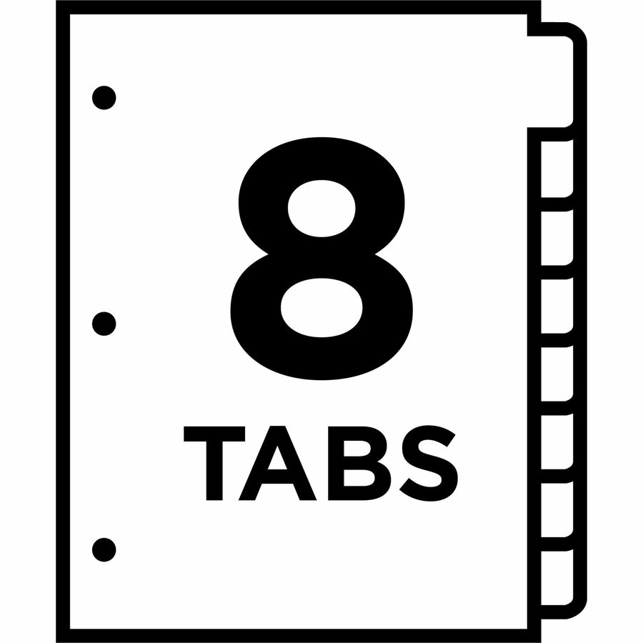 Avery&reg; Big Tab&trade; Write & Erase Dividers8 tabs - 23078