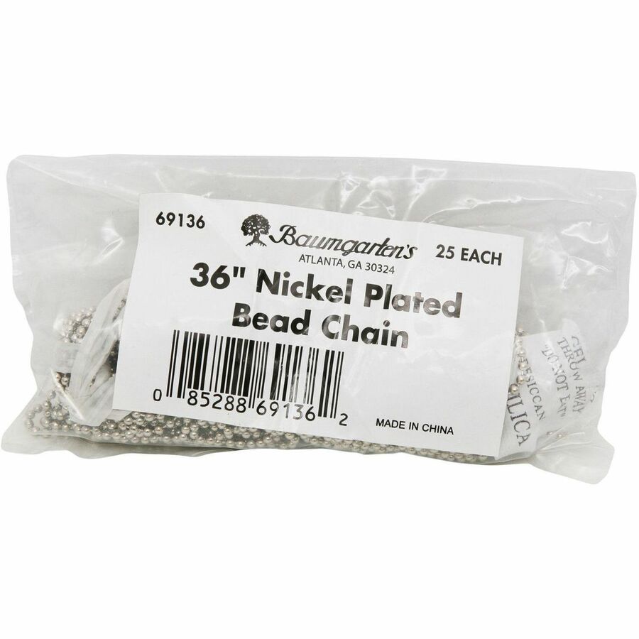 SICURIX Beaded ID Chain-25/Pk - 69136