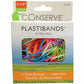 Conserve PlastiBands 4 1/4" 100 Pack ASSORTED Colors (SF-6000) - SF-6000