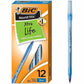 BIC Round Stic Ballpoint Pens - GSM11-BE