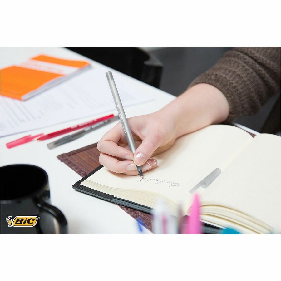 BIC Round Stic Ballpoint Pens - GSM11-BE