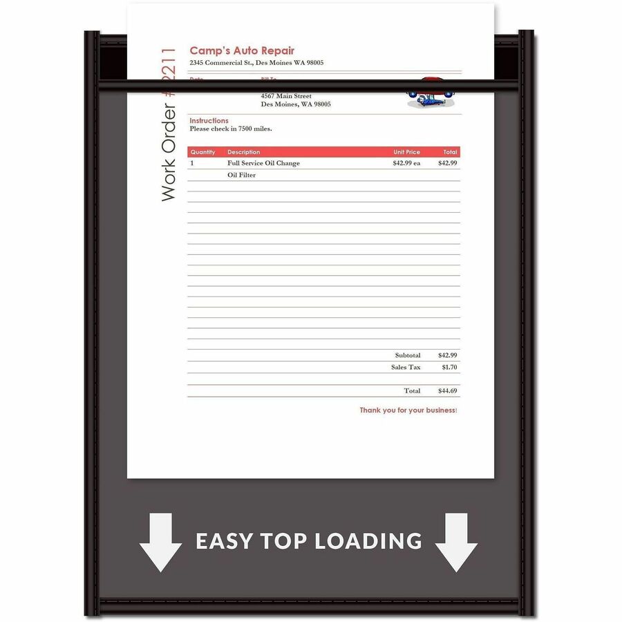 C-Line Letter Vinyl File Pocket - 45911