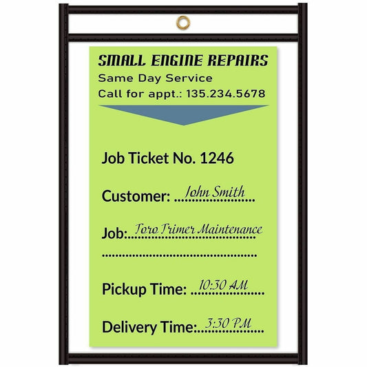 C-Line Stitched Vinyl Shop Ticket Holders