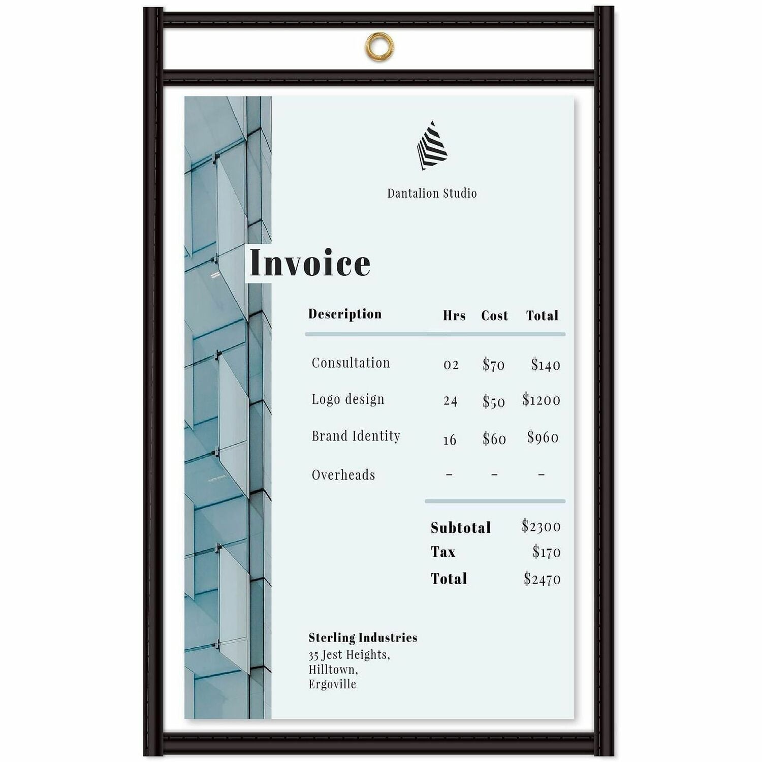 C-Line Stitched Vinyl Shop Ticket Holders
