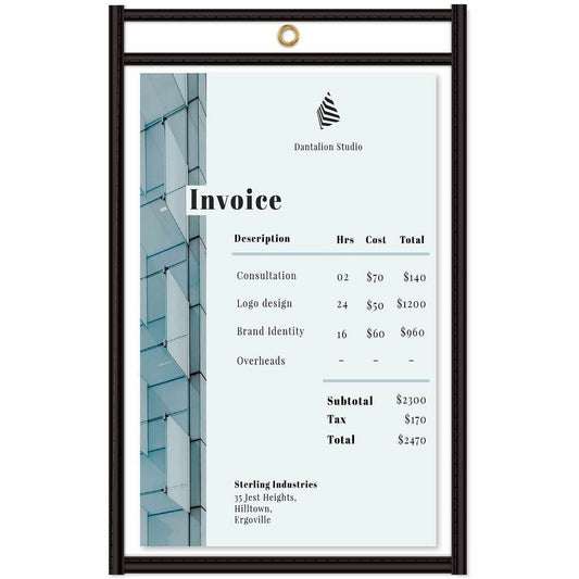 C-Line Stitched Vinyl Shop Ticket Holders