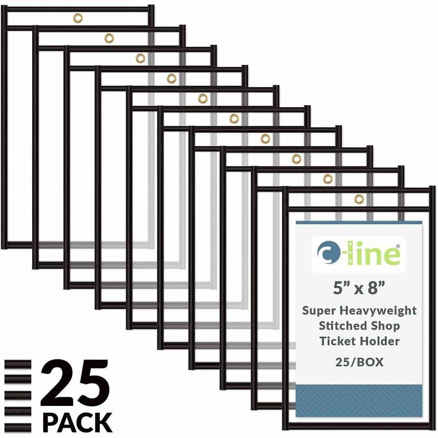 C-Line Stitched Vinyl Shop Ticket Holders - 46058