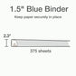 Cardinal&reg; Xtralife ClearVue Locking Slant-D Binder - 26312