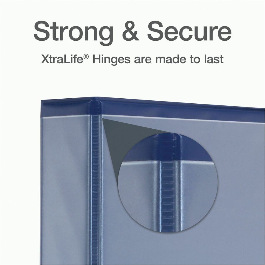 Cardinal&reg; Xtralife ClearVue Locking Slant-D Binder - 26312