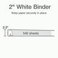 Cardinal&reg; Xtralife ClearVue Locking Slant-D Binder - 26320
