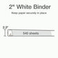 Cardinal&reg; Xtralife ClearVue Locking Slant-D Binder - 26320