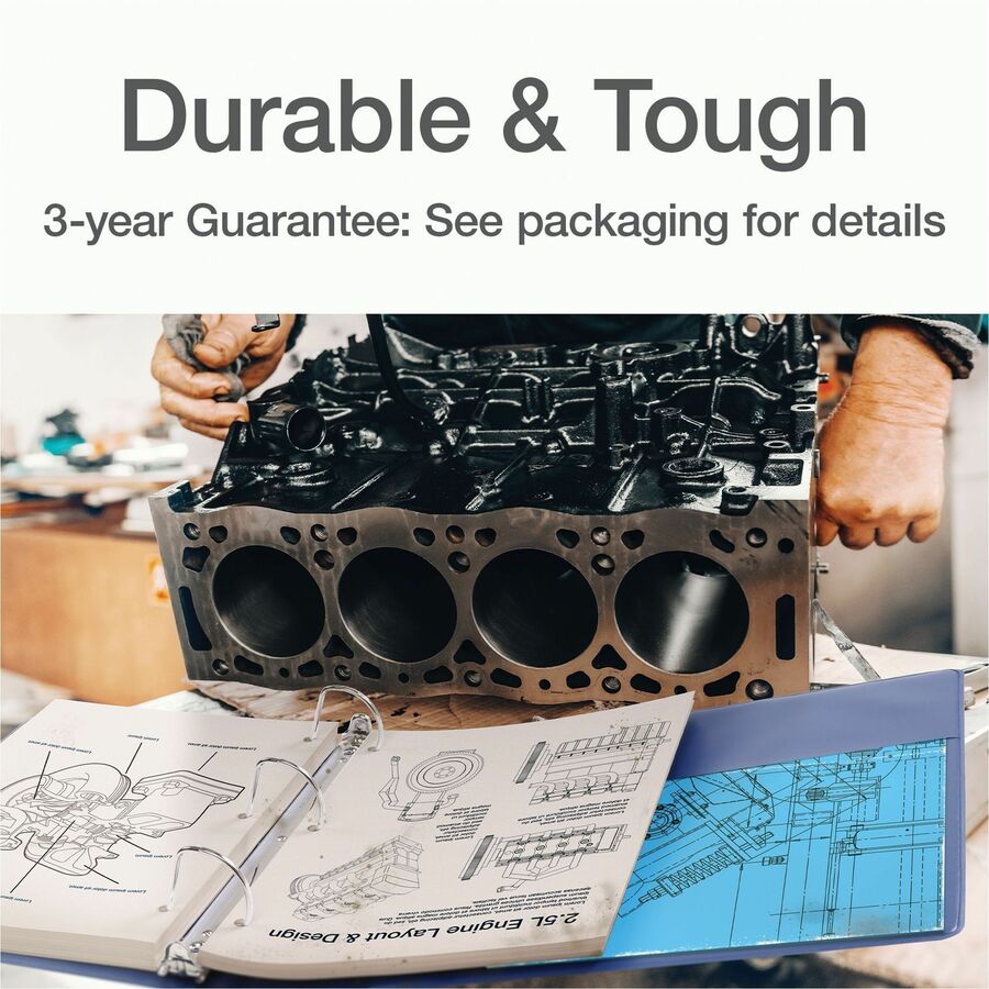 Cardinal&reg; Xtralife ClearVue Locking Slant-D Binder - 26322